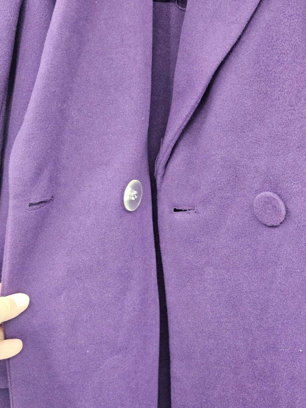 Sergio Hudson Target Long Coat Trench Coat Purple Women's Size S NEW Mob Wife - Picture 7 of 15